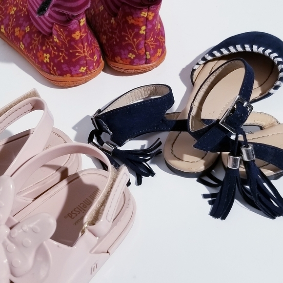 MINI MELISSA Mickey Minni Sandlas Bog Boots PEEK sandals size 9 8 - Picture 12 of 13